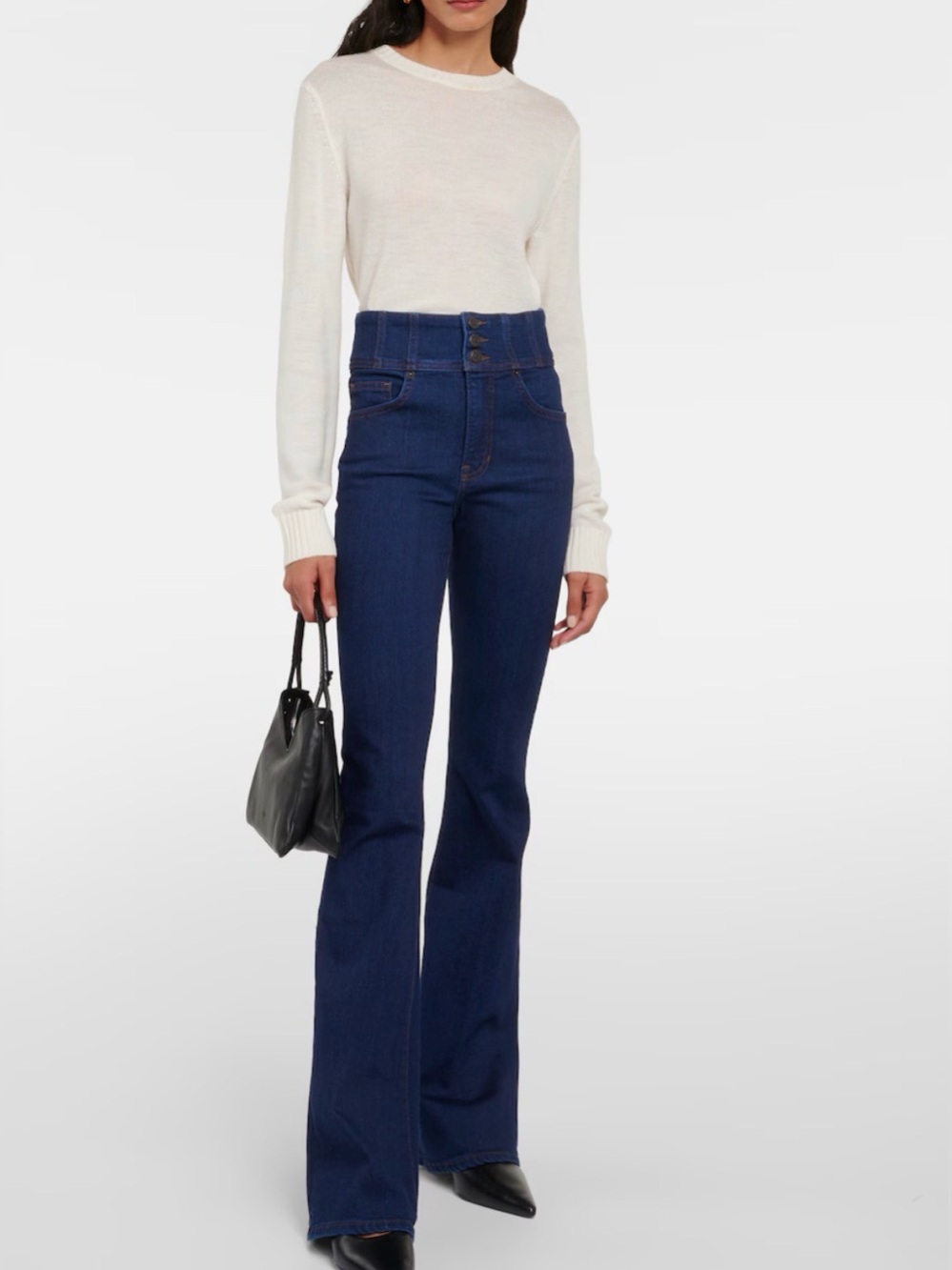 Veronica Beard BEVERLY High-Waist Dark Skinny Flare Jeans Size 29